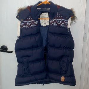 Tokyo Laundry - Faux Fur Lined Hooded Puffer Vest